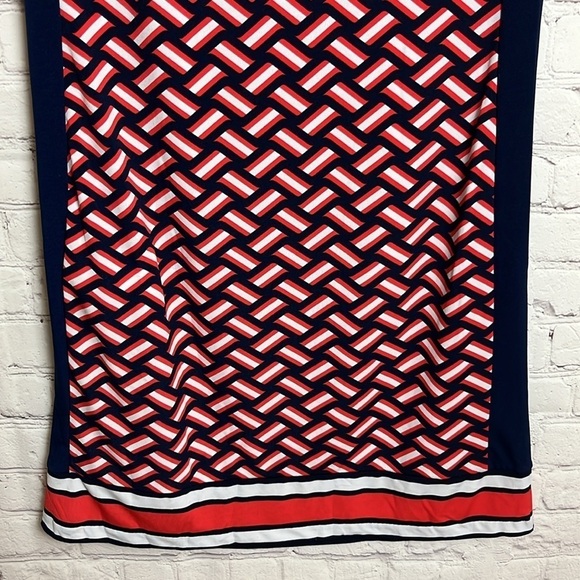 MICHAEL Michael Kors Geometric Print Cap Sleeve Dress - Picture 8 of 13